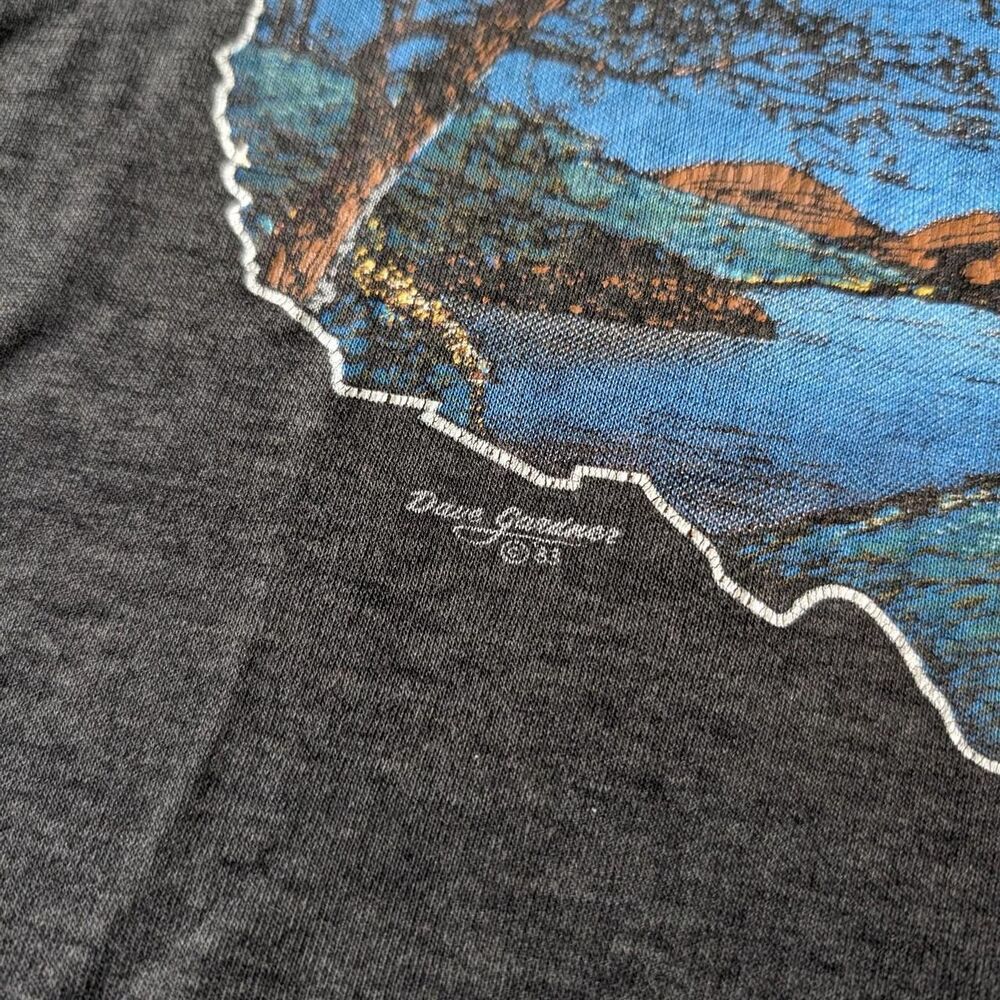 Vintage Harley Davidson 3d Emblem This is Harley Country Cutoff Black Tshirt - Picture 3 of 8
